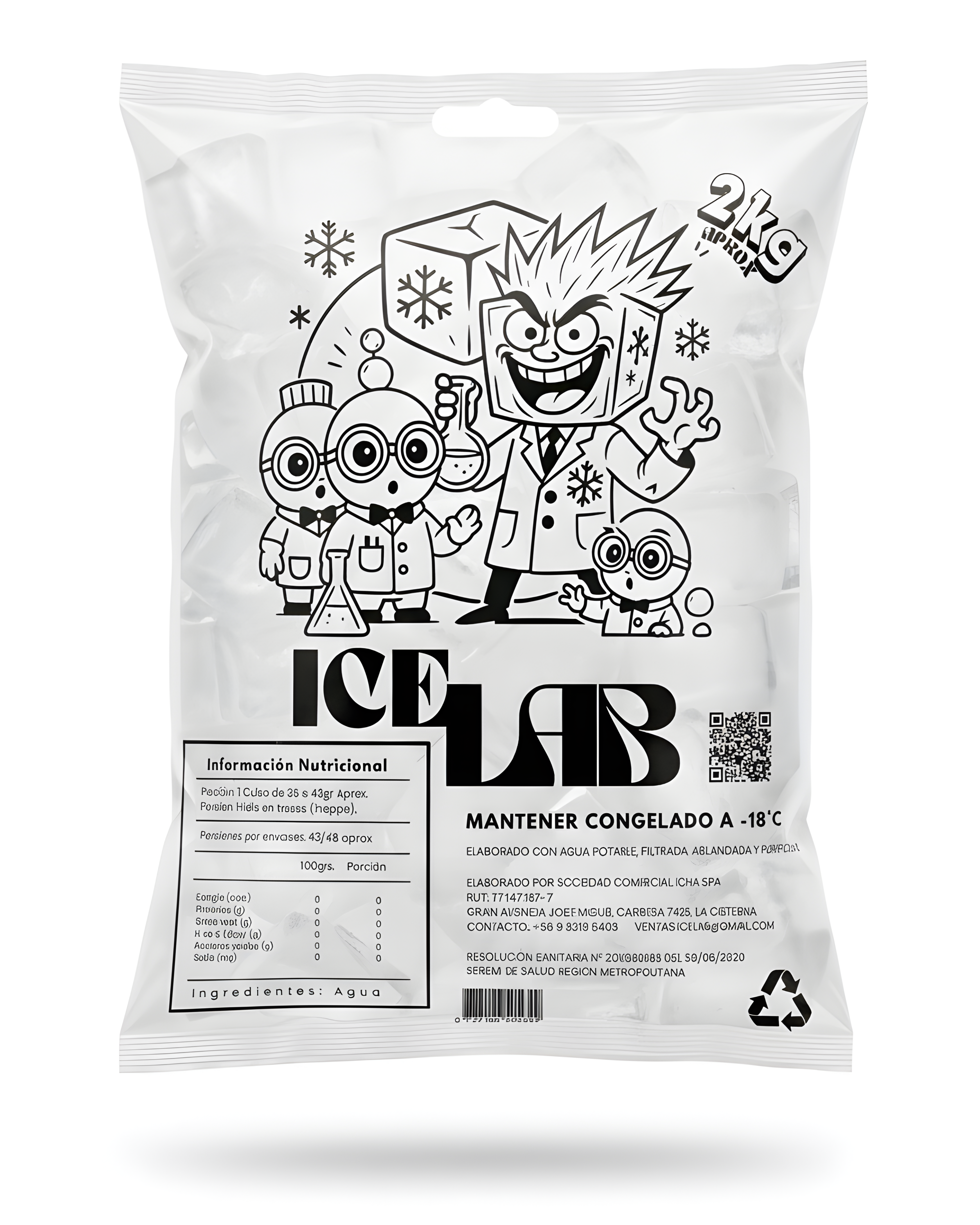 Bolsa de hielo sencilla